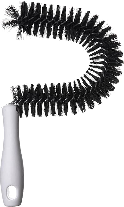 SPARTA 4015300 Polyester Curved Brush, Coffee Decanter Brush With Soft Bristles For Commercial Kitchens, 10 Inches, Black