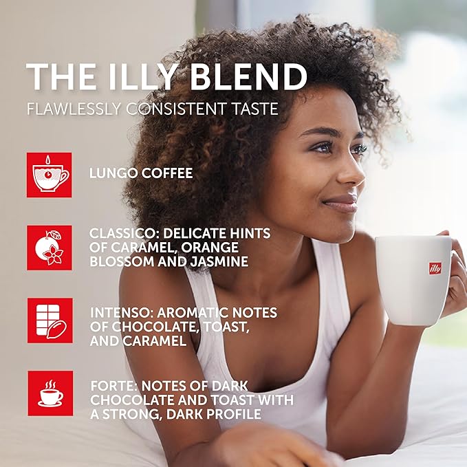 illy Espresso Compatible Capsules, Coffee Pods for Nespresso Original Line Machine, Classico, Forte, Intenso, Decaf, Lungo Roasts, 100% Arabica, Premium Italian Coffee, Single Serve, 10 Count, 20 Pack