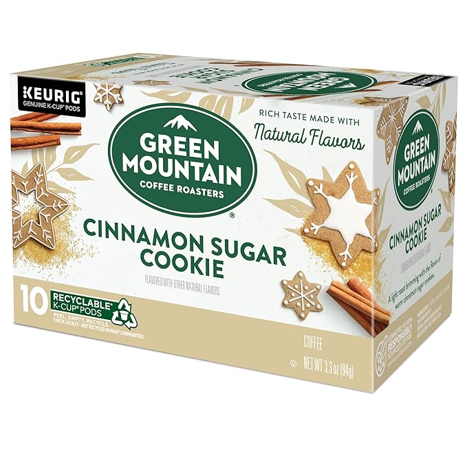Green Mountain Coffee Roasters Cinnamon Sugar Cookie Coffee, Keurig Single Serve K-Cup Pods, 60 Count