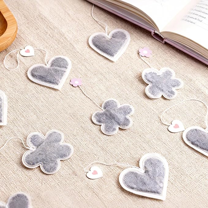 Heart Shaped Tea Bag - 20 Count, 5 Unique Flavors Novelty Tea Sampler Cute Heart-Shaped Novelty Tea Bags Variety Pack,Tea Bags for Daily Sips & Gifting