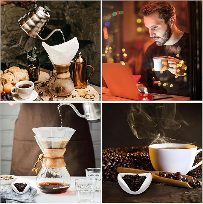 2pcs Coffee Dosing Cup with Spray Bottle, Ceramic Coffee Bean Dosing Tray & Spritzer for Tea Espresso Vessel Accessories Kit Gift for Coffee Lovers (Up to 35g Coffee Bean)