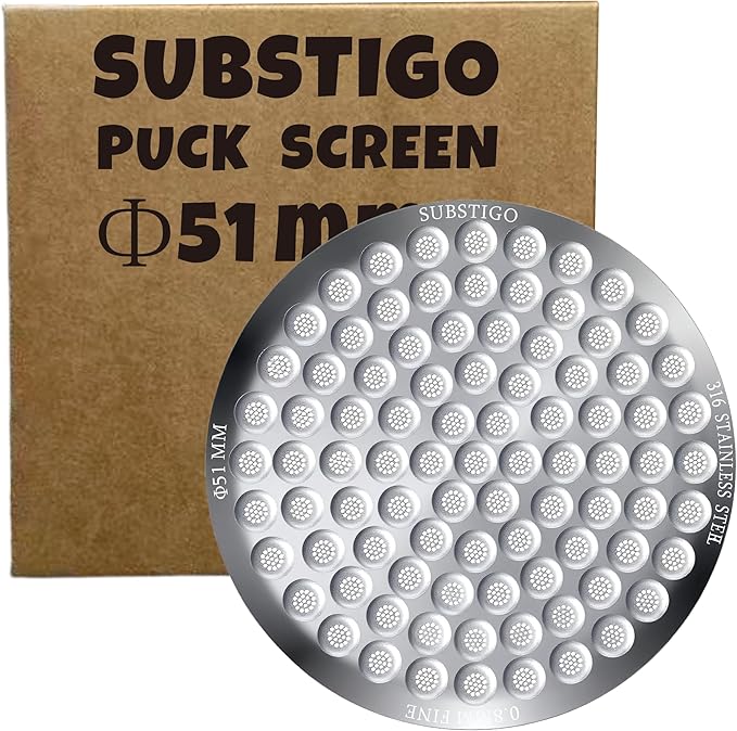 Espresso Puck Screen for Breville Espresso Filter Screen - Lower Shower Screen for Ninja Luxe Espresso Puck Screen 316 Stainless Metal Contact Screen Portafilter Basket Mesh (1, 51mm x 0.8mm)