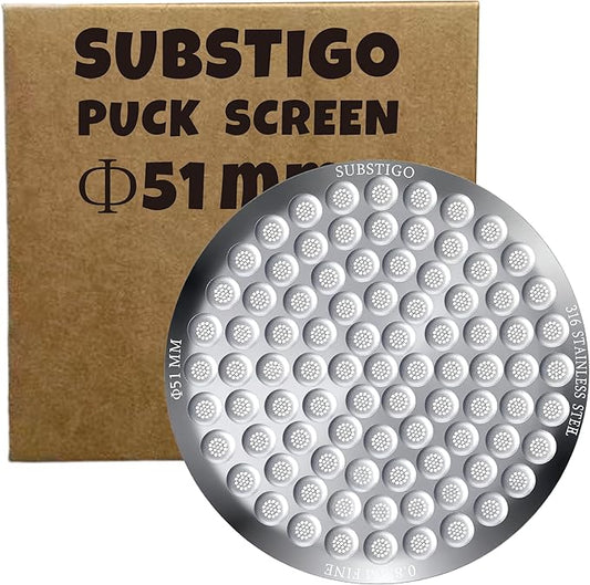 Espresso Puck Screen for Breville Espresso Filter Screen - Lower Shower Screen for Ninja Luxe Espresso Puck Screen 316 Stainless Metal Contact Screen Portafilter Basket Mesh (1, 51mm x 0.8mm)