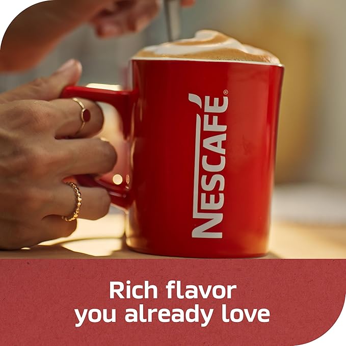 NESCAFÉ CLÁSICO Instant Coffee, Dark Roast Coffee, 1 Canister (14.1 Oz)