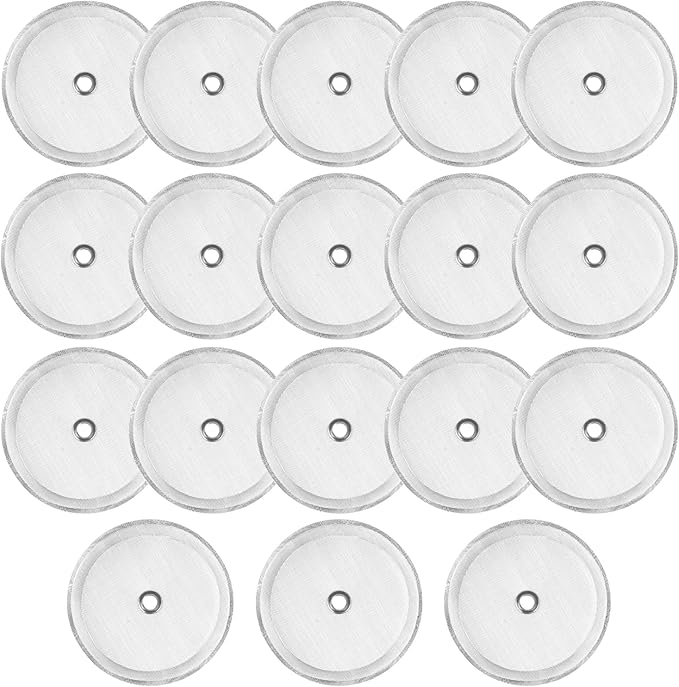18 Pieces French Press Replacement Filters Mesh Filters Replacement 4 Inch Stainless Steel Replacement Screen for 1000 Ml, 34 Oz, 8 Cup French Press Coffee Makers and Tea Machines