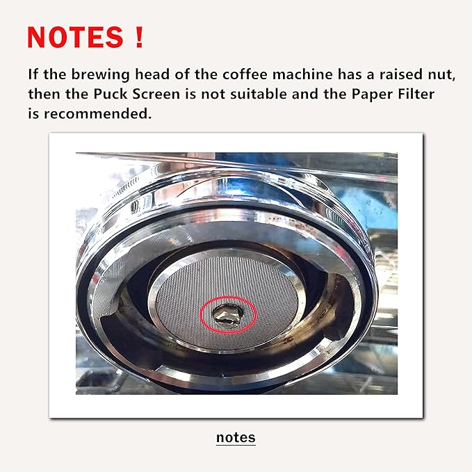NEOUZA V4 Espresso Puck Screen 0.8mm Thickness Honeycomb Mesh Double Layer Black Protective Coating for Coffee Portafilter Basket (2, Black and Silver, 53mm)