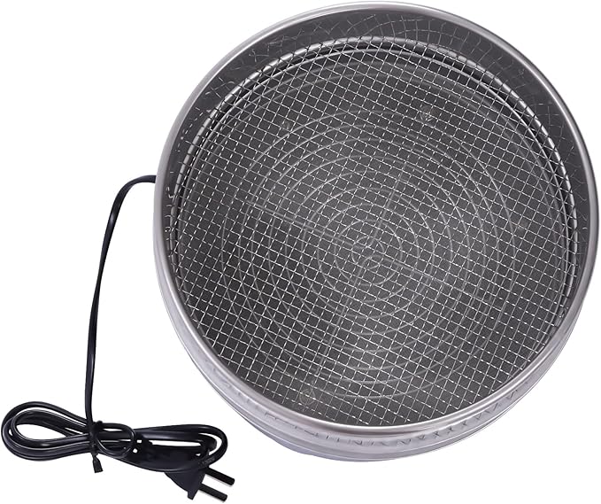 SHIPUNAYE Coffee Bean Cooler, 1.3lb Electric Coffee Roasting Cooling Machine, 2 Layer Stainless Steel Coffees Chaff Collect Cooler Tool, Mesh Brewing Cooling Tool for Home Cafe