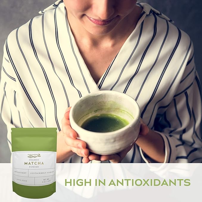 MATCHA DNA Certified Organic Matcha Green Tea Powder (8 oz BAG)