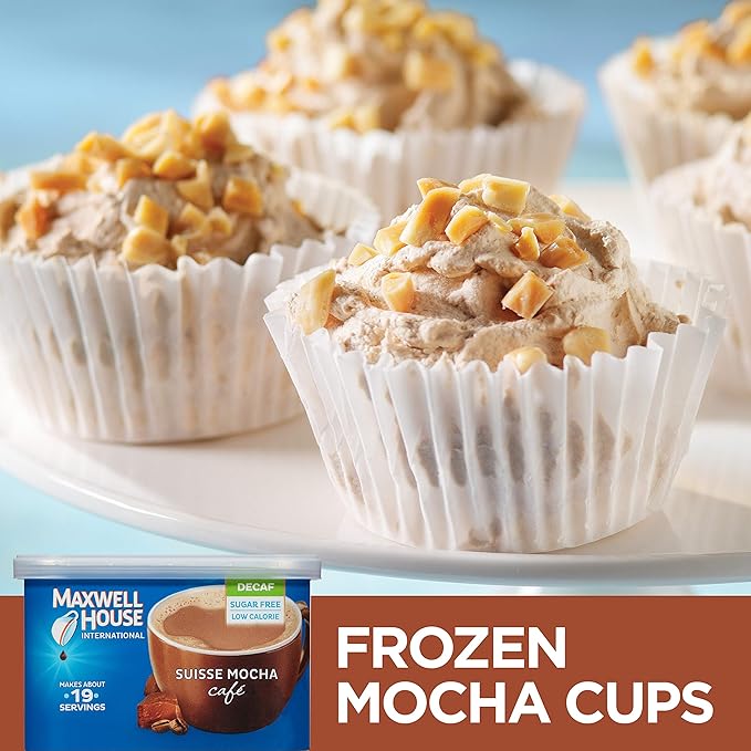 Maxwell House International Coffee Decaf Sugar Free Suisse Mocha Cafe, 4 Ounce