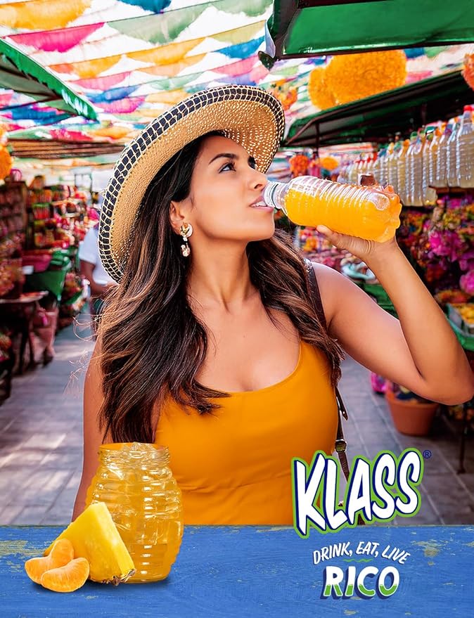 Klass Aguas Frescas, Powdered Drink Mix Variety Pack, 40 Singles Zero Sugar & Caffeine-Free Powder Packets, Water Drink Mix, Flavor: Pineapple Tangerine- 5 Calories Per Packet & Natural Flavors