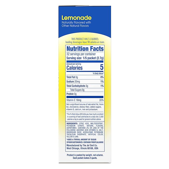 Wyler's Light Pitcher Packs, Water Drink Mix, Lemonade, 6 Boxes (36 Pitcher Packets)