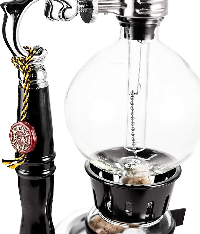 Yama Glass 5 Cup Tabletop Siphon (Syphon) (Alcohol Burner), 20-Ounce, Clear