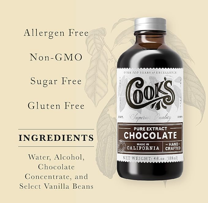 Cook's Pure Chocolate Extract 16 oz