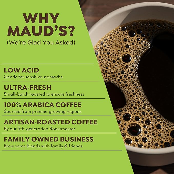 Maud's Dubai Chocolate Flavored Coffee Pods, 18 ct, Medium Roast Flavored Coffee in Recyclable Single Serve Pods – 100% Arabica Beans, Compatible with Keurig K Cups Maker