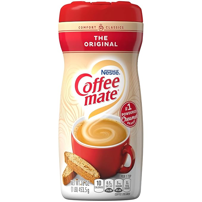 Nestle Coffee Mate Coffee Creamer Original, Jar, Diet type - Kosher, Gluten Free, Pack of 12 (16 Ounce) (11000443)