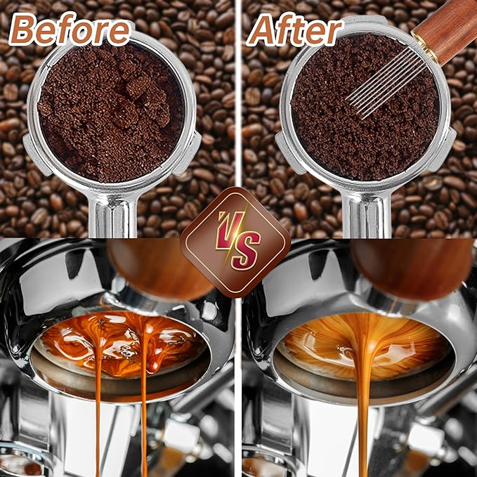 53mm Espresso Accessories Kit Spring Loaded Calibrated Espresso Tamper Espresso Tamping Mat Wdt Tool Dosing Funnel Set Coffee Tamper Espresso Machine Accessories for 53 mm Portafilter Barista Tool