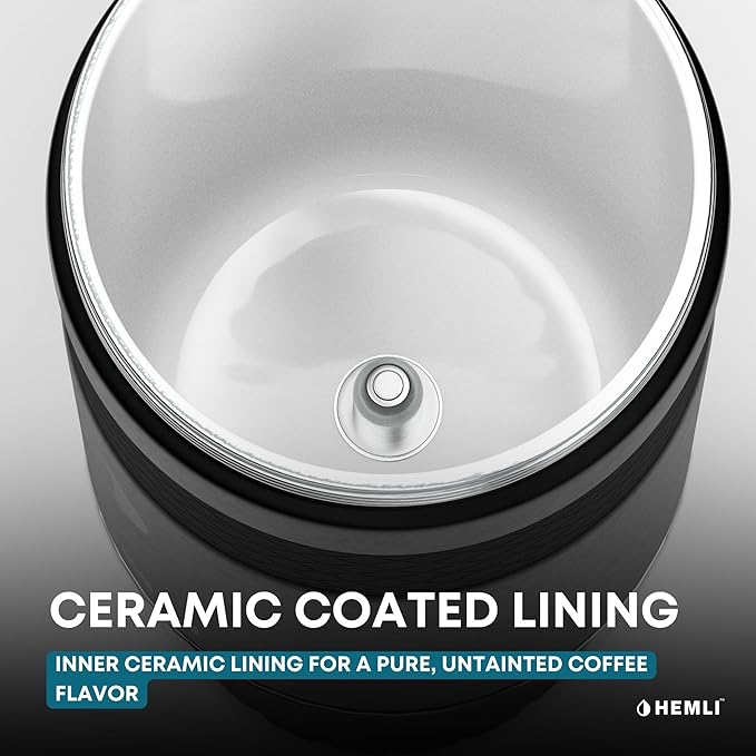 Nitro Cold Brew Coffee Maker 12 oz Ceramic-Lined, Tritan Cup, Pressure Gauge, Stores 3 Nitrogen Gas Bulbs Custom Designed for Cold Brew and Nitro Drinks