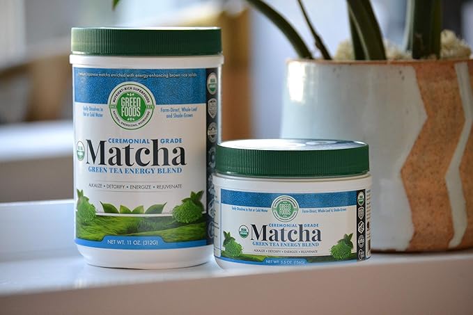 Green Foods Organic Ceremonial Grade Matcha Green Tea from Japan 5.5oz