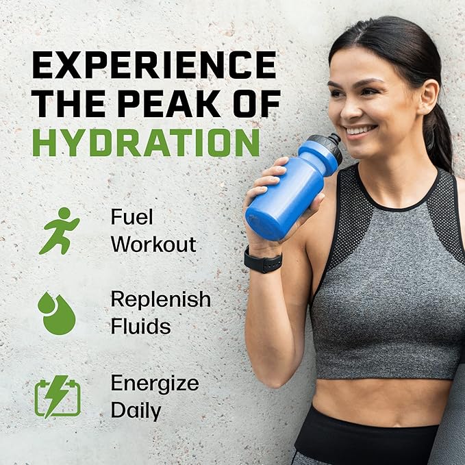 PeakH20 Electrolytes Powder Hydration Packets | Lemon Lime | 72 Servings | Sugar Free Water Flavor Packets for Workout Recovery