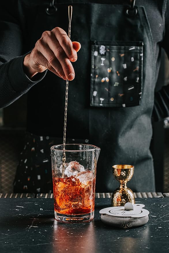 The Flagship Cocktail Mixing Glass | Professional Bar Tools & Barware for Bartending & Mixology | Bartender Mixing Pitcher | Cocktail Beaker for Drink Mixing