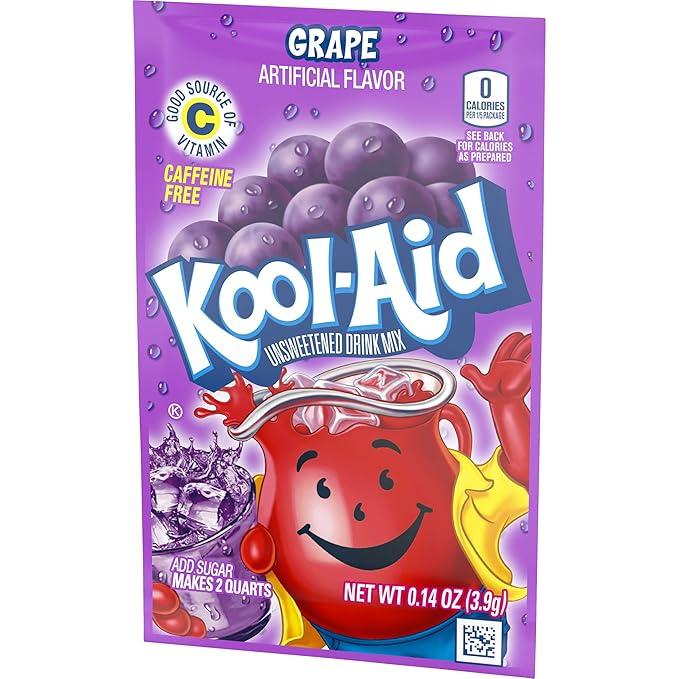 Kool-Aid Lemonade Flavored Unsweetened Caffeine Free Drink Mix, 48 Count (Pack of 2)
