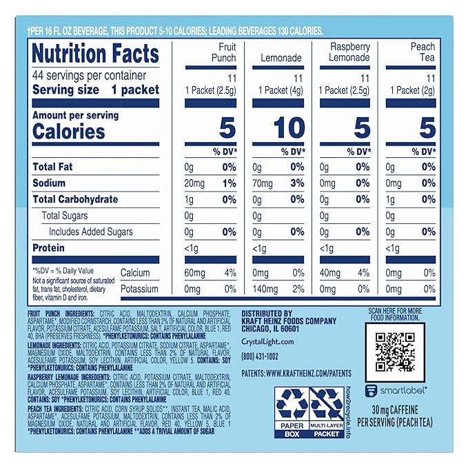 Crystal Light Refreshing Variety Pack, 44 ct. On-the-Go Packets