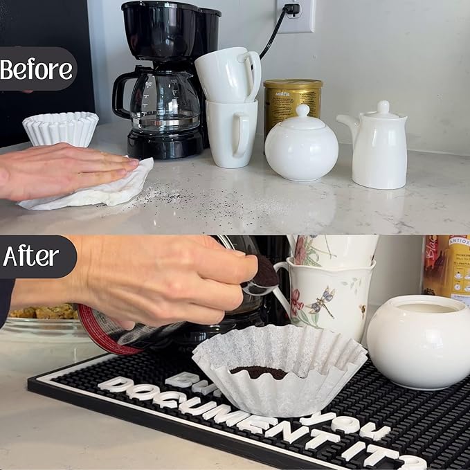 But did You Document It Sign Premium Silicone Bar Mats for Countertop 18x12 in, But Did You Document It Desk Sign Funny Office Decor Mat for Coffee Station, Countertop Protector for Cocktails