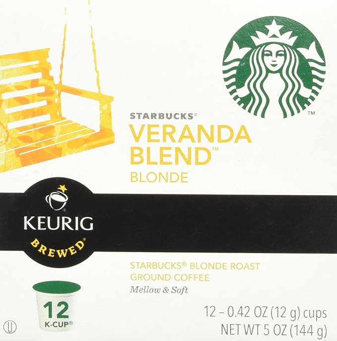 Starbucks Veranda Blend Blonde, K-Cup 12-count
