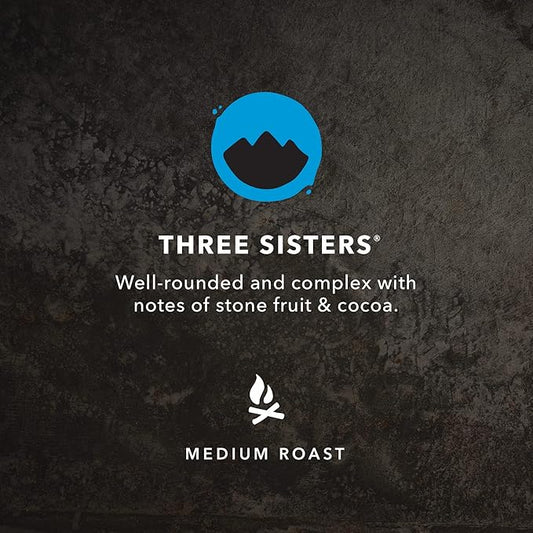 Kicking Horse Coffee, Three Sisters, Medium Roast, Whole Bean, 10 Oz - Certified Organic, Fairtrade,10 Ounce (Pack of 6)