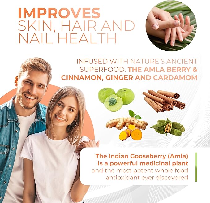 Amla Powder Superfood Supplement with Pumpkin Spice, 20x Ultra Concentrated Amla, Made with Cinnamon, Ginger, Nutmeg, Cloves, Allspice, Cardamom, Indian Gooseberries, Pumpkin Spice, 30 Servings