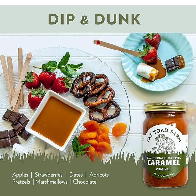 Fat Toad Farm Traditional Goat’s Milk Caramel Sauce/Cajeta, Original, Gluten Free, 8 fl oz