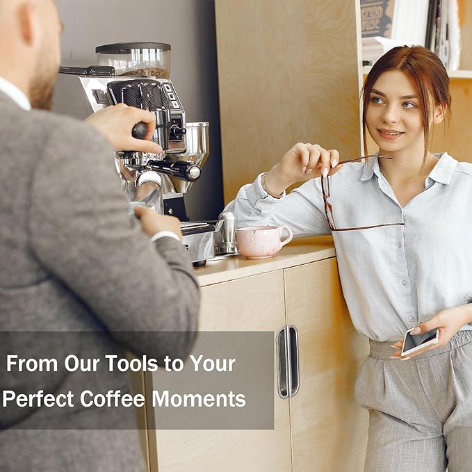51mm Bottomless Portafilter Compatible for Cappuccino Machine and Mr.Coffee Espresso,CASABREWS Espresso Machine (CM5418, 3700 series),3 ears with Prongs Thickness 4mm Comes with filter basket
