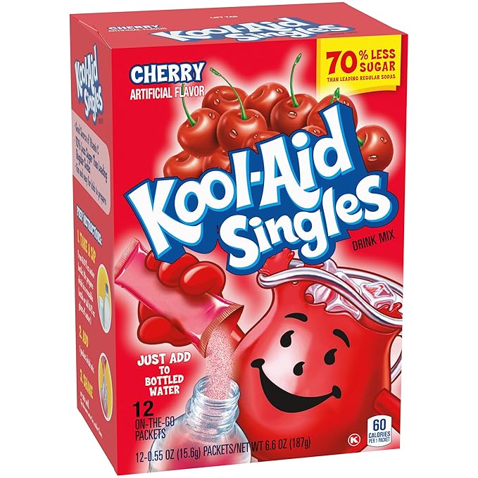 Kool-aid Singles Cherry 0.55 oz, 12-count Packets