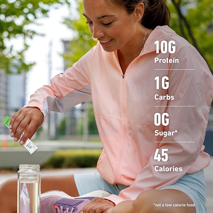 Isopure Clear Protein Stick Pack, Strawberry Kiwi, 20 Count (Pack of 1)