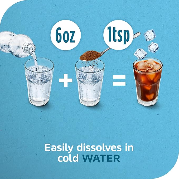 NESCAFÉ Ice Roast, Instant Iced Coffee, 2 Jars (6 Oz Each)
