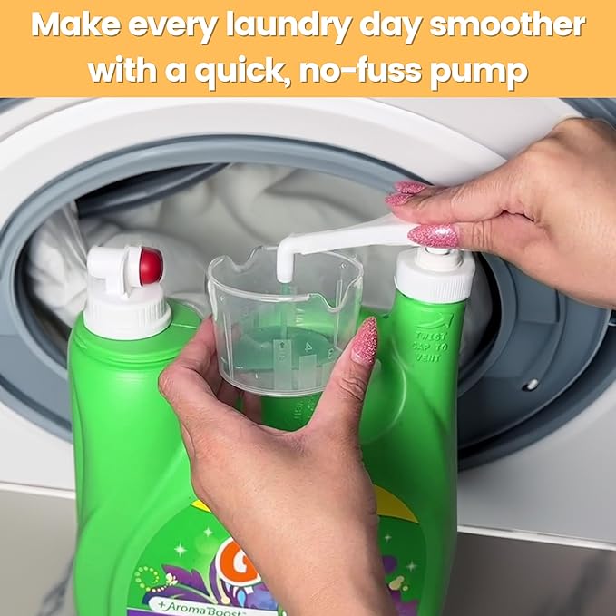 Pump for Gallon Jug & 5 Gallon Bucket, Leakproof Heavy Duty Pump Dispenser for Laundry Detergent, Shampoo, Soap, Oil, Snow Cone Syrup, Popcorn Butter, Commercial Household Industrial Use (2pc)