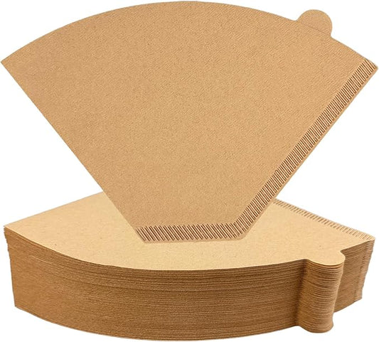 KEETARA Coffee Filters #4 Cone, 100 Count Unbleached Natural Paper, Size 4 Cone Coffee Filters for 8–12 Cup Drip Coffee Makers