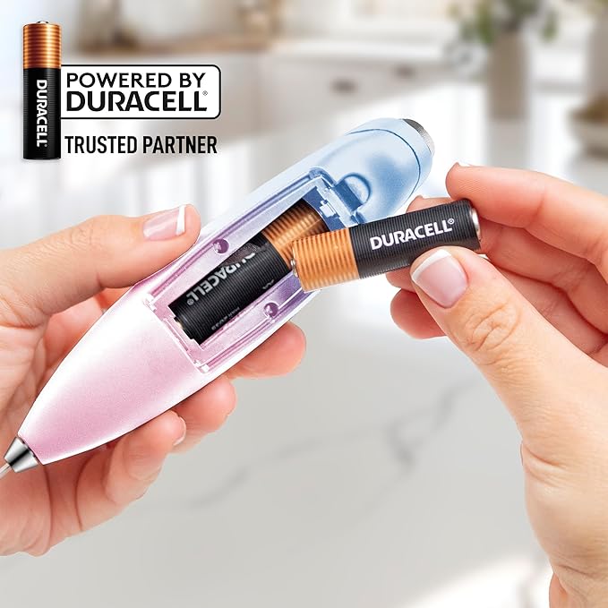 Zulay Kitchen Handheld Milk Frother with Duracell AA Batteries – Ultra Fast Electric Mixer & Foam Maker, Easy-Clean Drink Mixer for Coffee & More - Lavender
