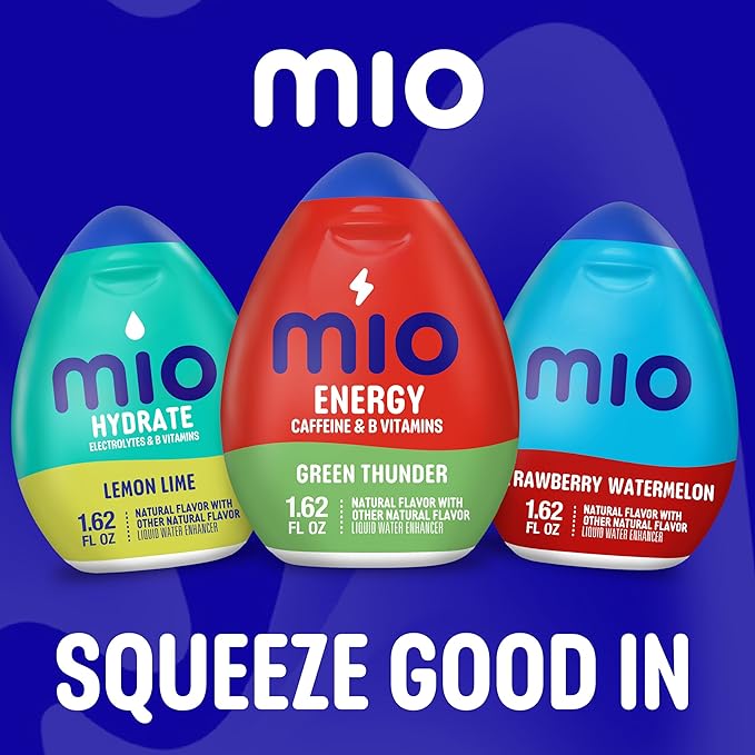 Mio Energy Liquid Water Enhancer, Green Thunder, 1.62 OZ, (Pack of 5)