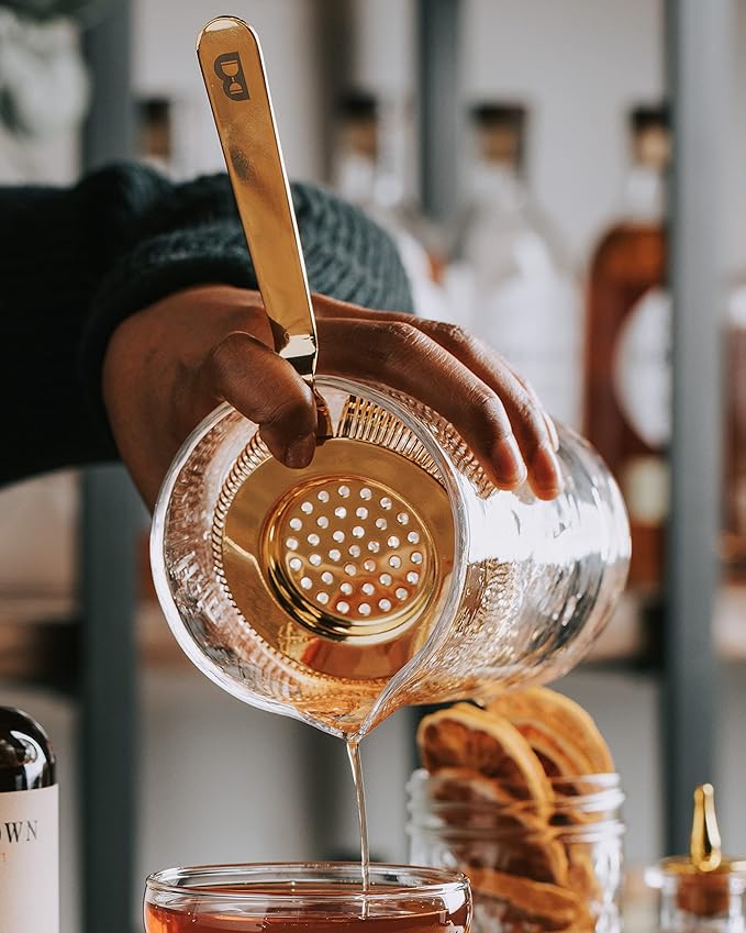 The Flagship Cocktail Mixing Glass | Professional Bar Tools & Barware for Bartending & Mixology | Bartender Mixing Pitcher | Cocktail Beaker for Drink Mixing