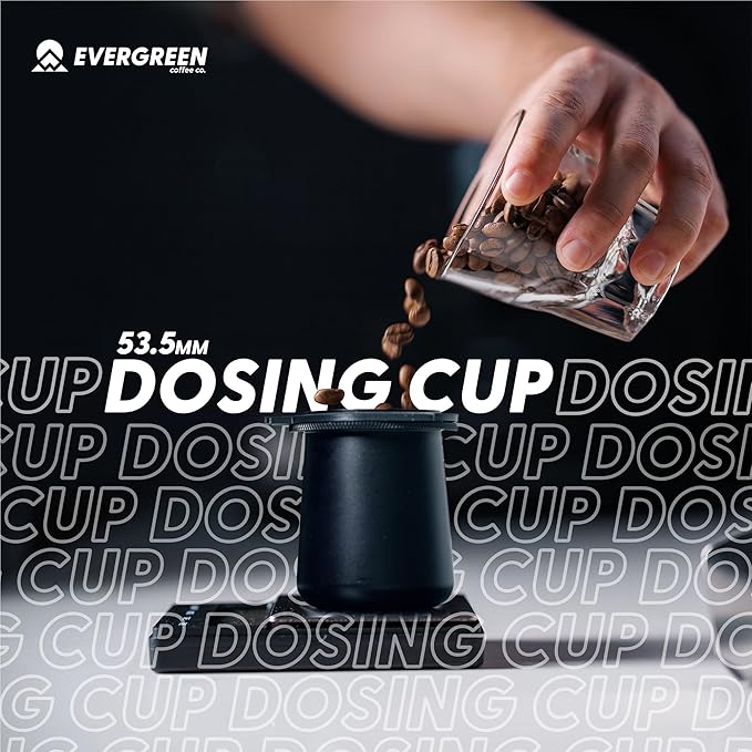Evergreen Coffee | Espresso Accessories | 53.5mm Coffee Espresso Dosing Cup | Fits all 54mm Breville Portafilters | BES870XL BES870BSXL BES78VSS | Niche Zero | DF64