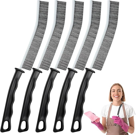 Cleaning Brush - 5 Pcs Hard Bristle Crevice Cleaning Brush, Multifunctional Gap Scrub Brush, Home Essentials, Bathroom Cleaner Tools for Household Use, Kitchen, Bathroom, Window, Faucets, Toilet