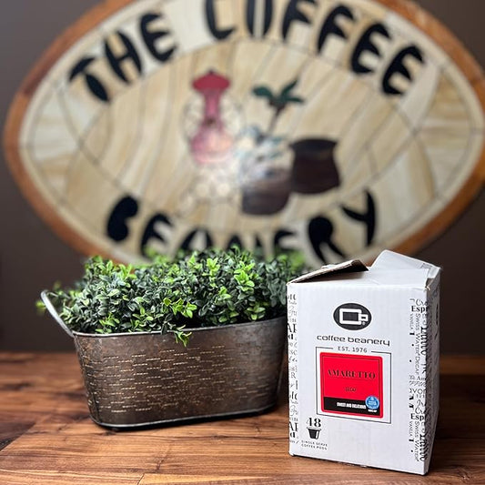 Amaretto Decaf Coffee Pods by Coffee Beanery | 48ct Bulk Medium Roast Arbica Coffee