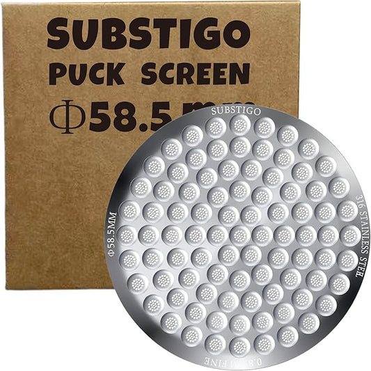 Espresso Puck Screen for Breville Espresso Filter Screen - Lower Shower Screen for Ninja Luxe Espresso Puck Screen 316 Stainless Metal Contact Screen Portafilter Basket Mesh (1, 58.5mm x 0.8mm)