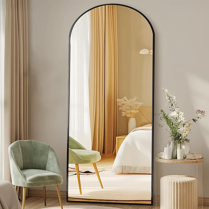 NEWBULIG Full Length Mirror, Upgraded Body Wall Mirrors with Shatter-Proof Glass, Floor Standing Mirror, Home Wall Decor