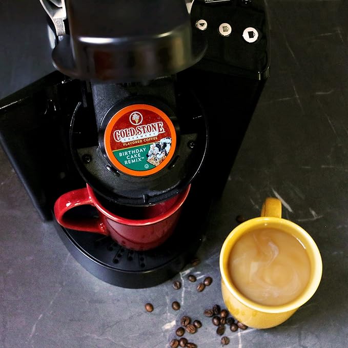 Cold Stone Creamery Beverages Birthday Cake Remix Ice Cream Flavored Coffee Pods, Compatible with K Cup Brewers Including 2.0, 40 Count