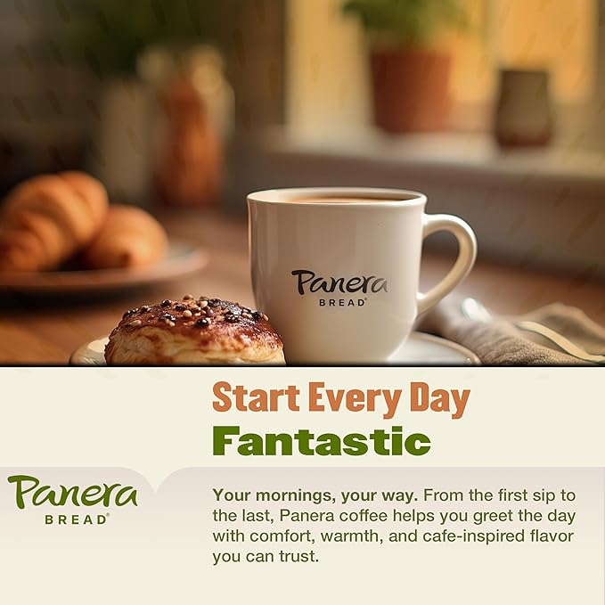 Panera Light Roast Ground Coffee, 100% Arabica, Sustainably Sourced – Smooth, Bright & Balanced Flavor – Clean Label, No Artificial Ingredients – Kosher, Gluten-Free 12oz Bag