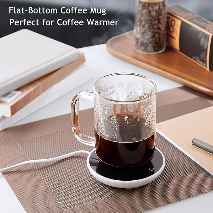 Glass Coffee Mugs, 20 oz Ice coffee cups, Large Clear Tea Cups Set of 2, Glass Mugs with Handles, Glass Cups for Latte, Cappuccino, and Tea