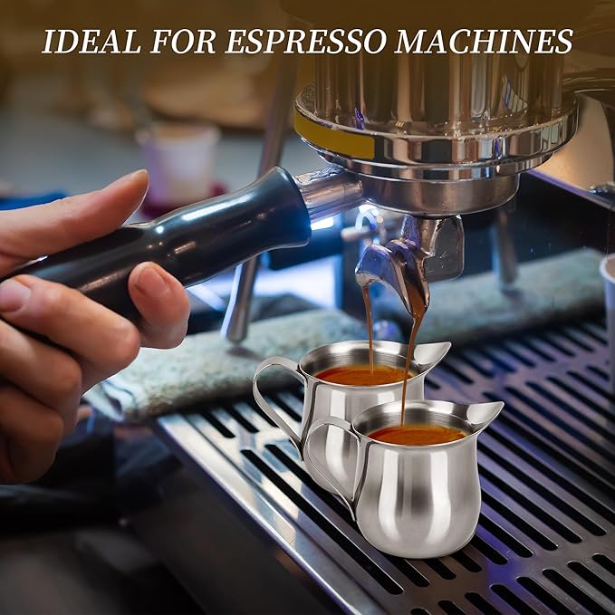 12 Pack Stainless Steel Bell Creamers 3 oz Mini Cream Pitcher Small Cream Jugs for Milk, Coffee, Jam, Sauces, Syrup