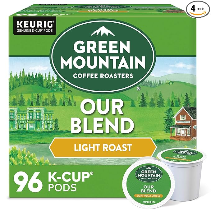 Green Mountain Coffee Roasters Our Blend Keurig Single-Serve K-Cup Pods, Light Roast, 96 Count